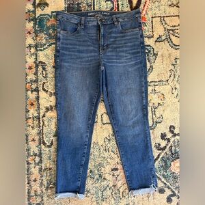 American Eagle Next Leave Stretch Cropped Skinny Jeans - Size 14 Regular